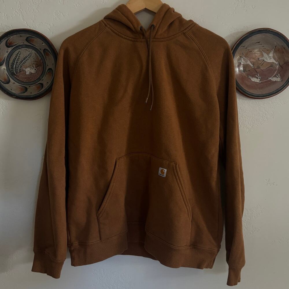 Brown Men's Carhartt Hoodie w/ Drawstring